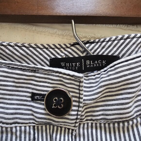 Women's White House Black Market Striped Shorts, 2 - Picture 6 of 8